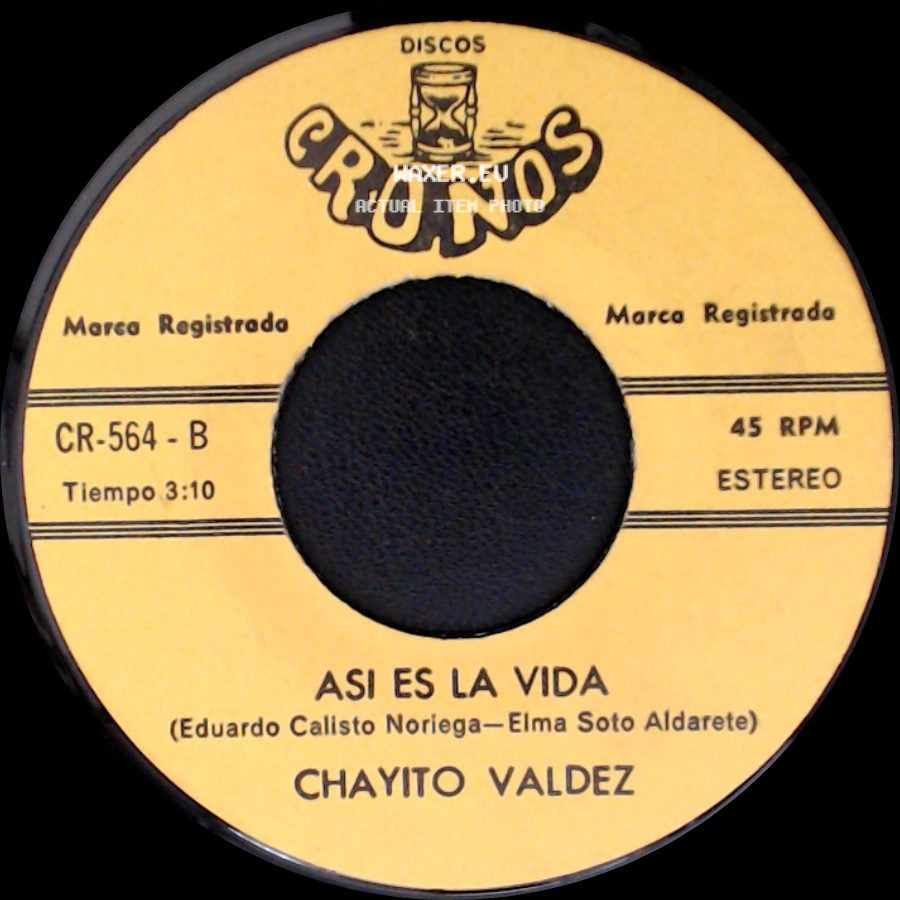 Chayito Valdez - Estamos Mejor Sin Ti / Asi Es La Vida side B
