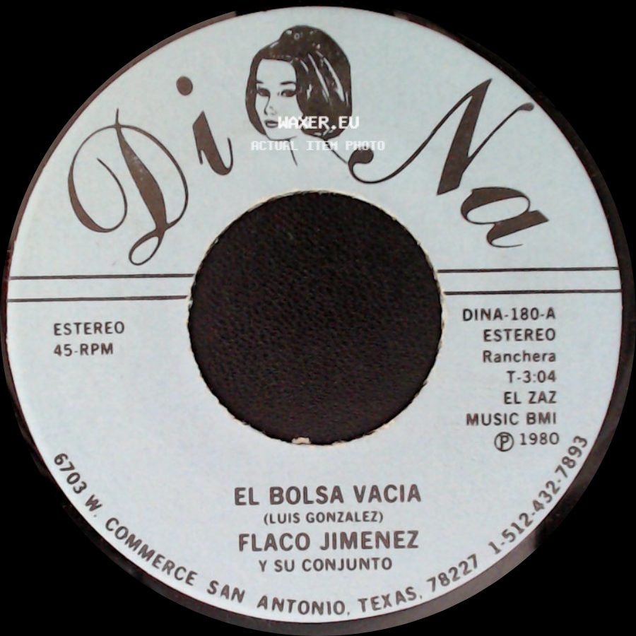 Flaco Jimenez Y Su Conjunto - Blanca Rosa / El Bolsa Vacia side B