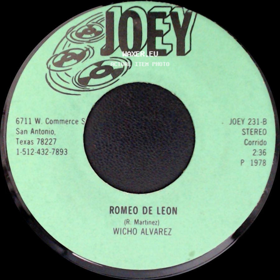 Wicho Alvarez - Mi Estado Querido / Romeo De Leon side B