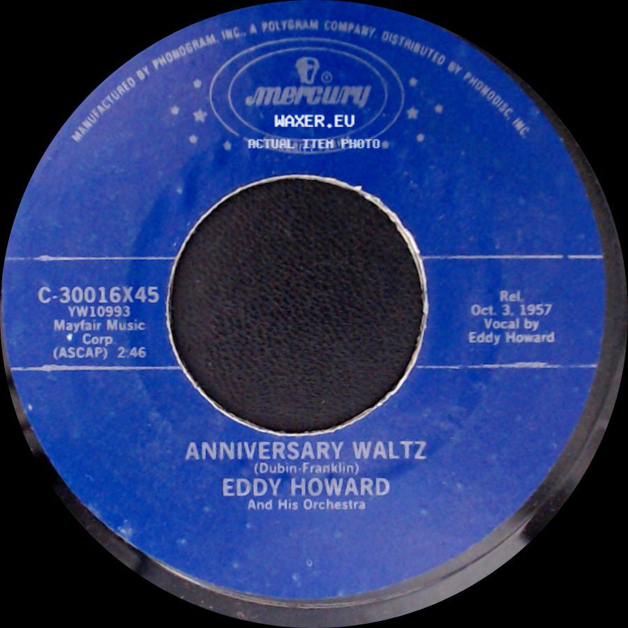 Eddy Howard - Happy Birthday / Anniversary Waltz side B