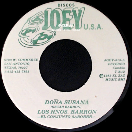 Los Hnos. Barron / Los Hnos. Barron -El Conjunto Saborr- - Doña Susana / Imploracion side A