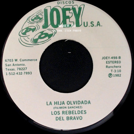Dario Ibarra / Los Rebeldes Del Bravo - Los Rebeldes Del Bravo / La Hija Olvidada side B