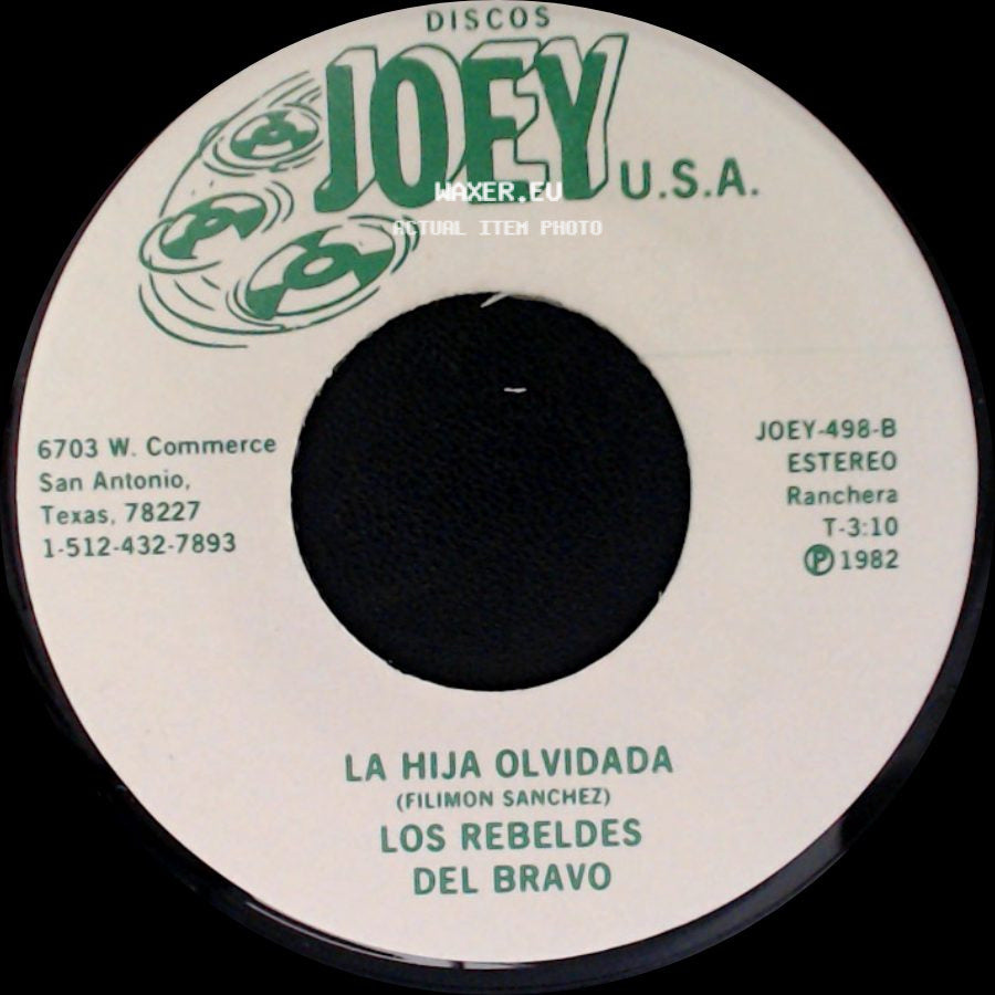 Dario Ibarra / Los Rebeldes Del Bravo - Los Rebeldes Del Bravo / La Hija Olvidada side B