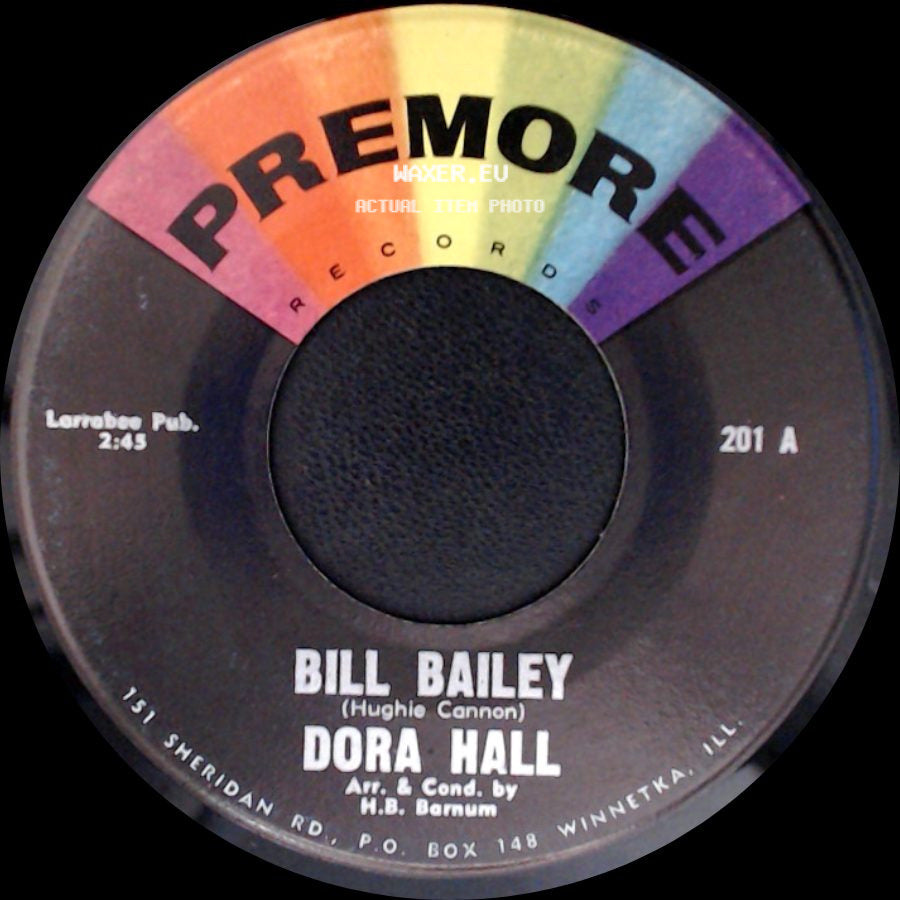 Dora Hall & The Solocups / Dora Hall - So Long Baby / Bill Bailey side B