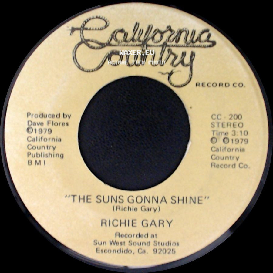 Richie Gary - The Suns Gonna Shine / Drifter side A