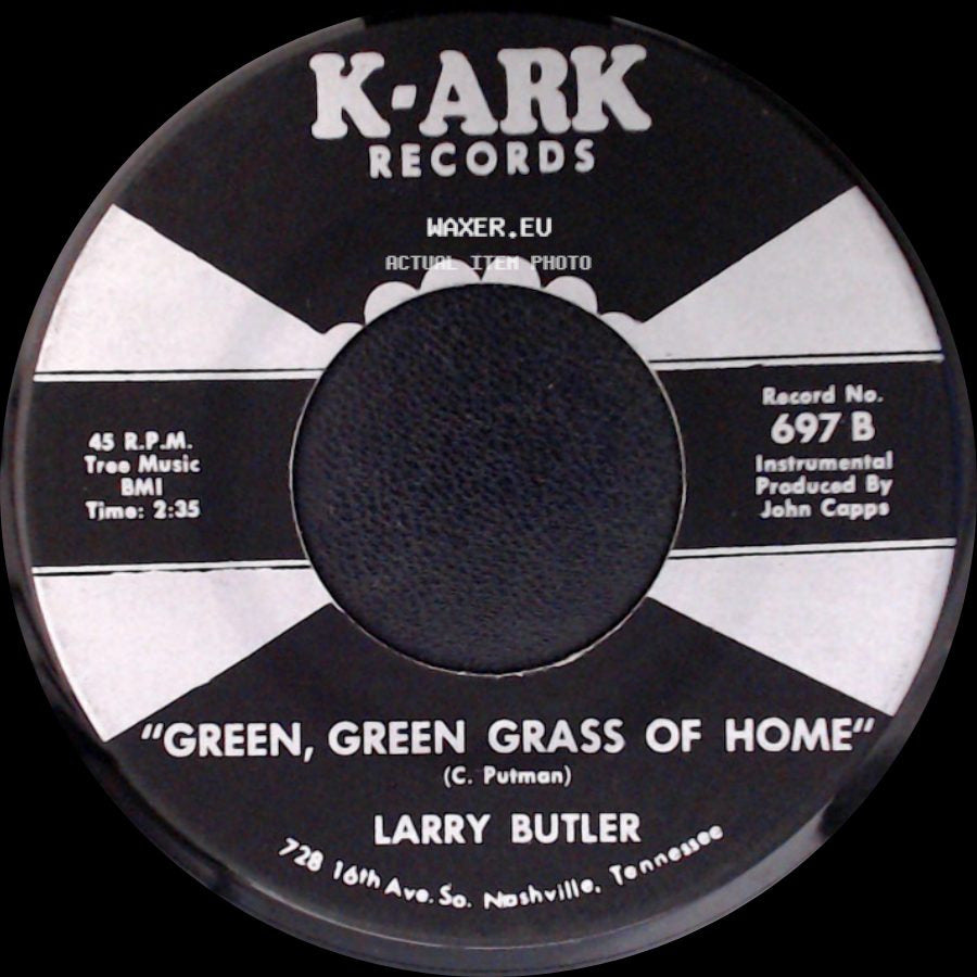 Larry Butler - Almost Persuaded / Green, Green Grass Of Home side B