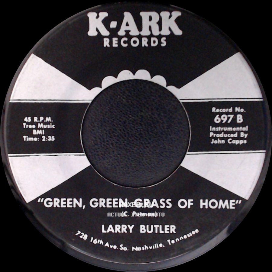 Larry Butler - Almost Persuaded / Green, Green Grass Of Home side B
