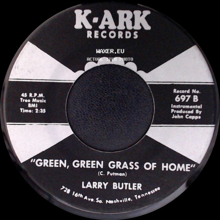 Larry Butler - Almost Persuaded / Green, Green Grass Of Home side B