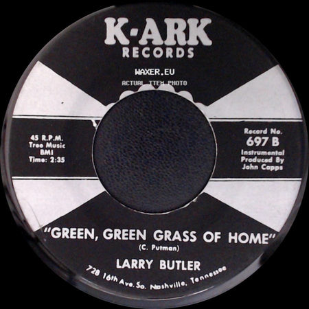 Larry Butler - Almost Persuaded / Green, Green Grass Of Home side B