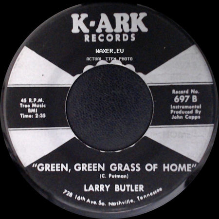 Larry Butler - Almost Persuaded / Green, Green Grass Of Home side B
