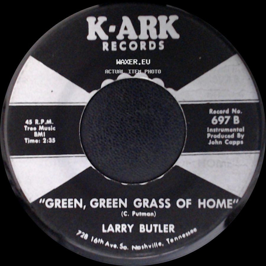 Larry Butler - Almost Persuaded / Green, Green Grass Of Home side B