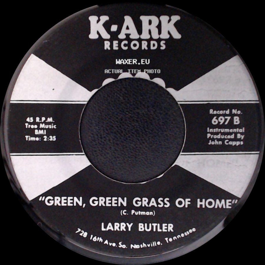 Larry Butler - Almost Persuaded / Green, Green Grass Of Home side B