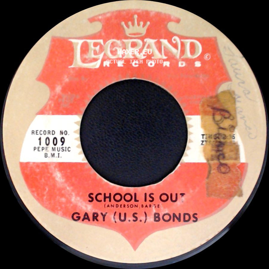 Gary (U.S.) Bonds - One Million Tears / School Is Out side B
