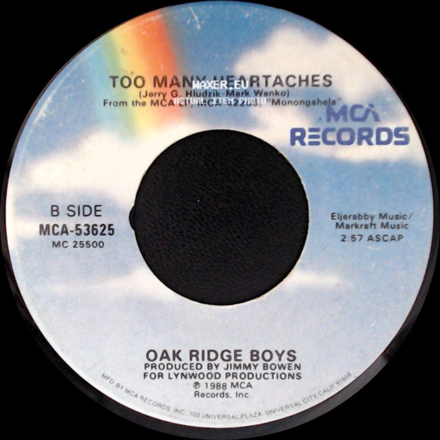 Oak Ridge Boys - Beyond Those Years / Too Many Heartaches side B