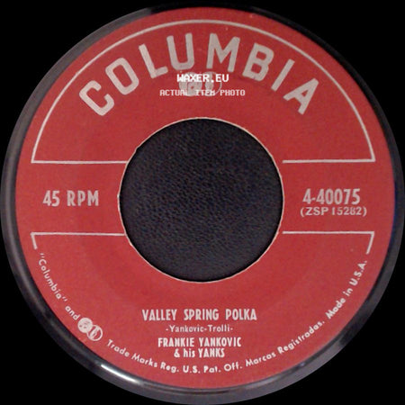 Frankie Yankovic & His Yanks - One More Dance / Valley Spring Polka side B
