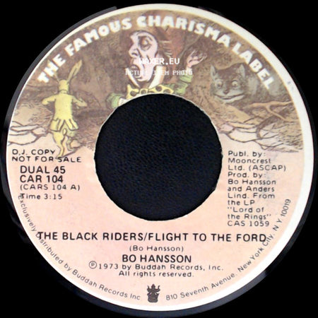 Bo Hansson - The Black Riders/Flight To The Ford / The Black Riders/Flight To The Ford side B