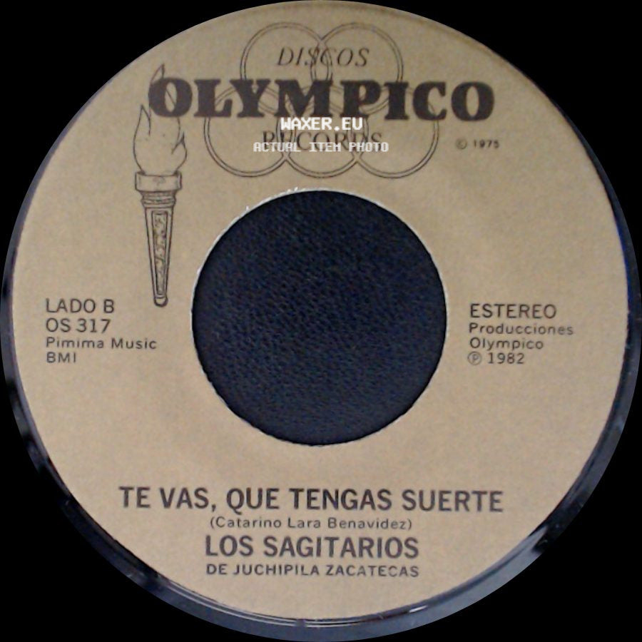 Los Sagitarios De Juchipila Zacatecas - Adios Querido Abuelo / Te Vas, Que Tengas Suerte side B