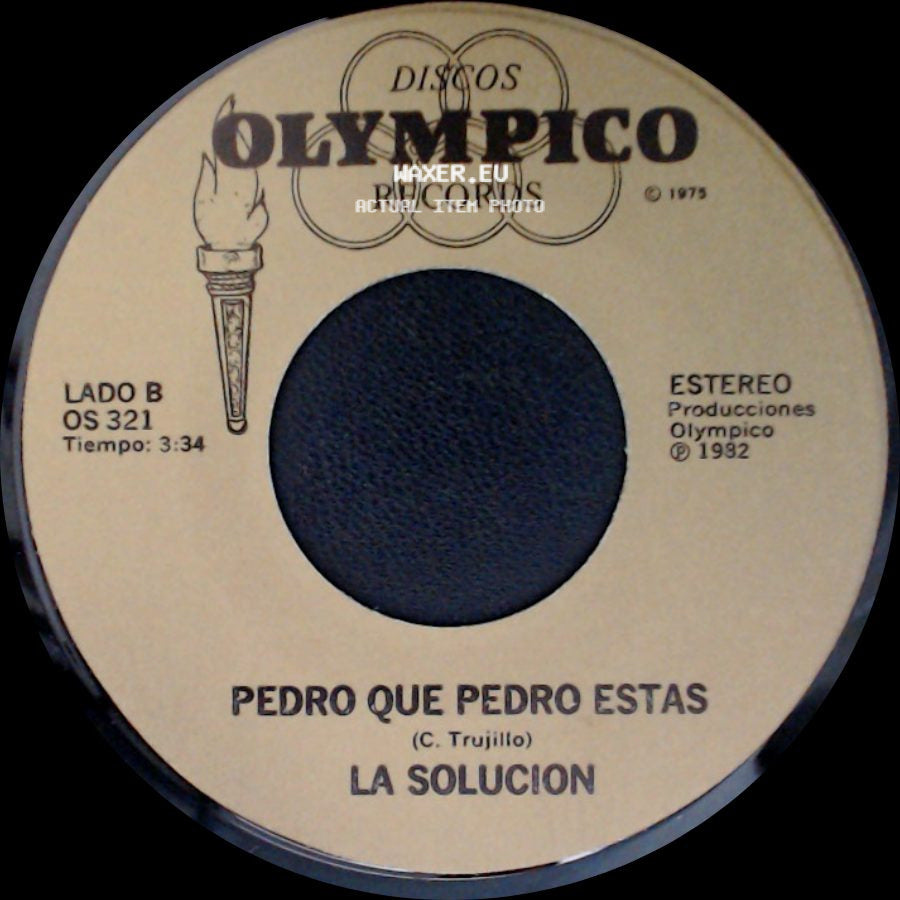 Los Chones / La Solucion - La Solucion / Pedro Que Pedro Estas side B