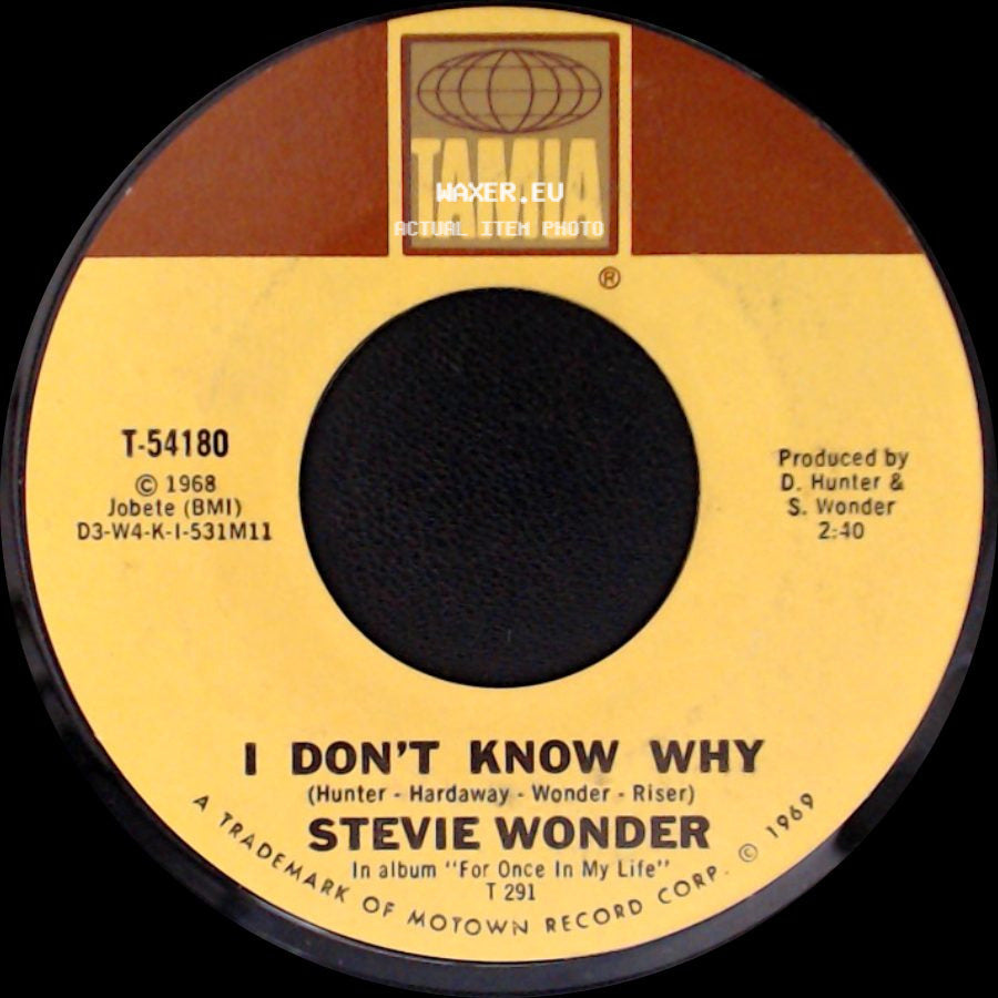 Stevie Wonder - I Don't Know Why / My Cherie Amour side A