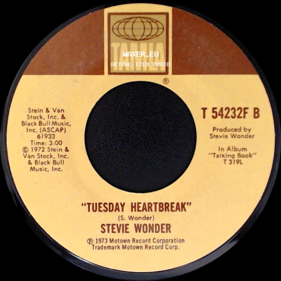 Stevie Wonder - Tuesday Heartbreak / You Are The Sunshine Of My Life side A