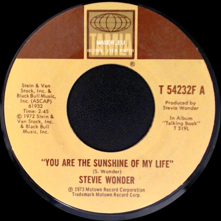 Stevie Wonder - Tuesday Heartbreak / You Are The Sunshine Of My Life side B