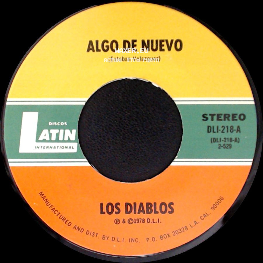 Los Diablos - Algo De Nuevo / Pinta Tu Raya side A