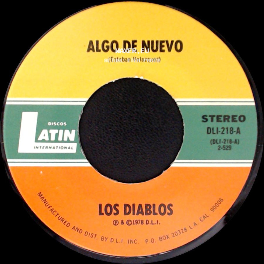 Los Diablos - Algo De Nuevo / Pinta Tu Raya side A