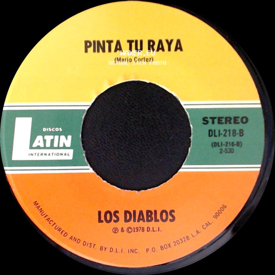 Los Diablos - Algo De Nuevo / Pinta Tu Raya side B