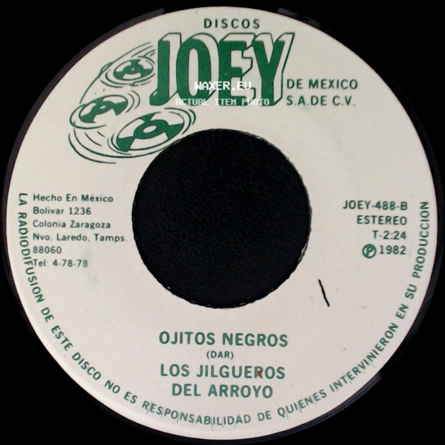 Los Jilgueros Del Arroyo - Dijiste Y Juraste / Ojitos Negros side B