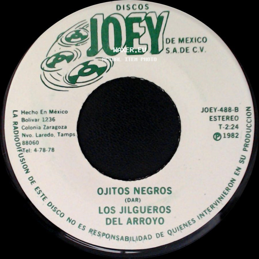 Los Jilgueros Del Arroyo - Dijiste Y Juraste / Ojitos Negros side B