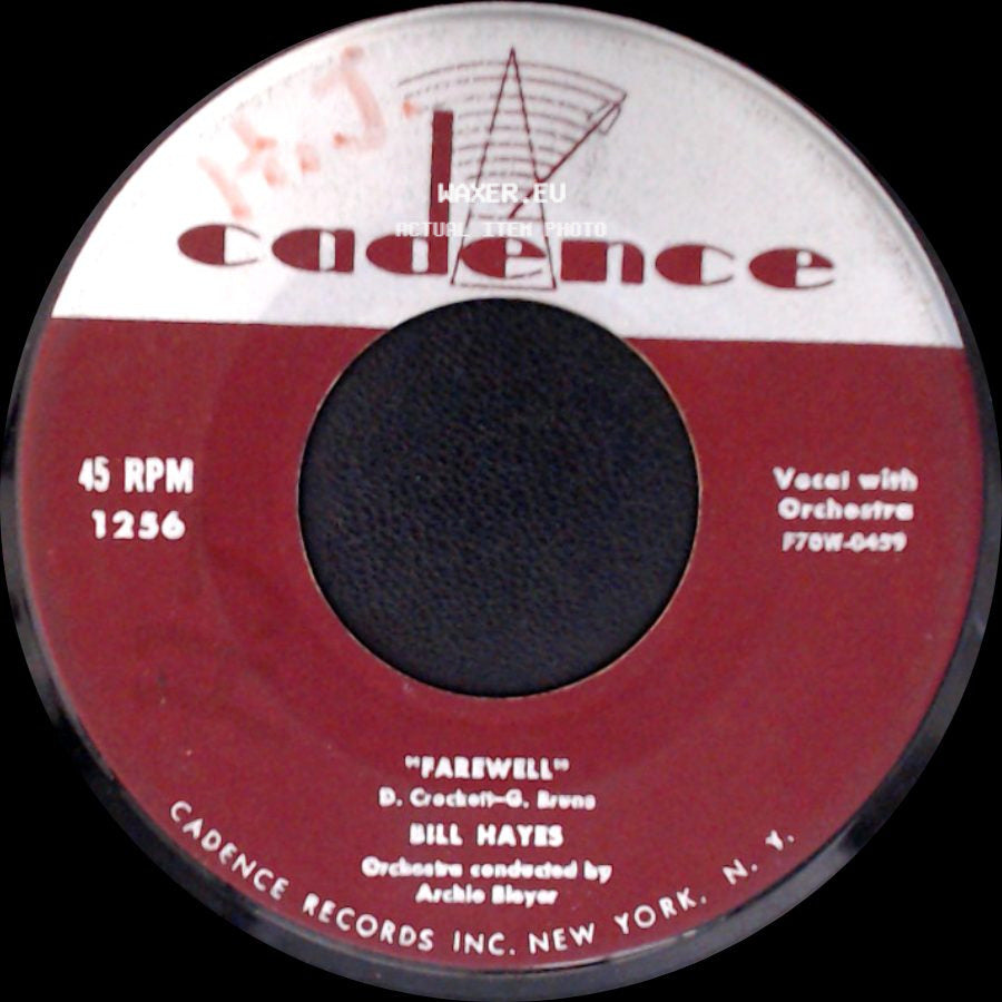 Bill Hayes - The Ballad Of Davy Crockett / Farewell side B