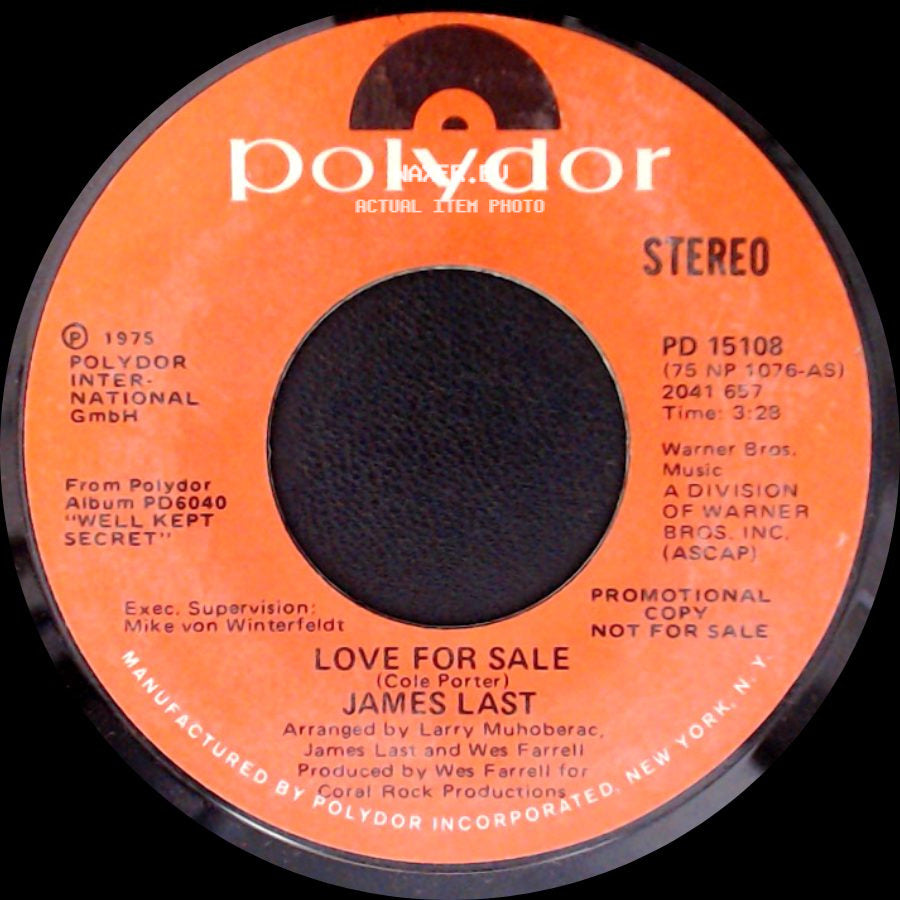 James Last - Love For Sale / Love For Sale side A