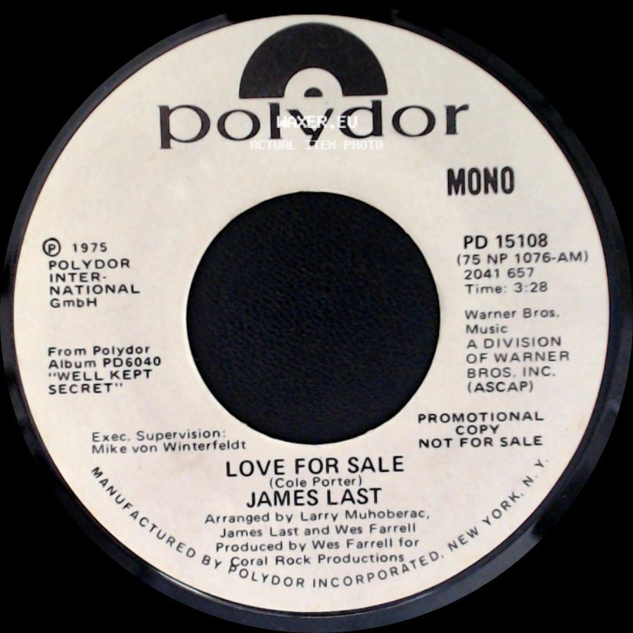 James Last - Love For Sale / Love For Sale side B