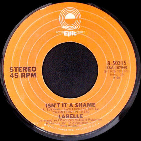 Labelle - Gyspy Moths / Isn't It A Shame side B