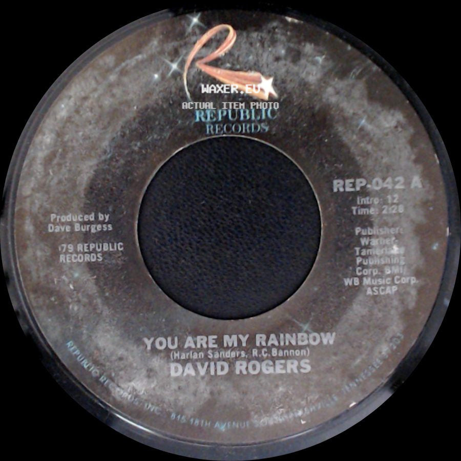David Rogers - You Are My Rainbow / If You Should Ask side A