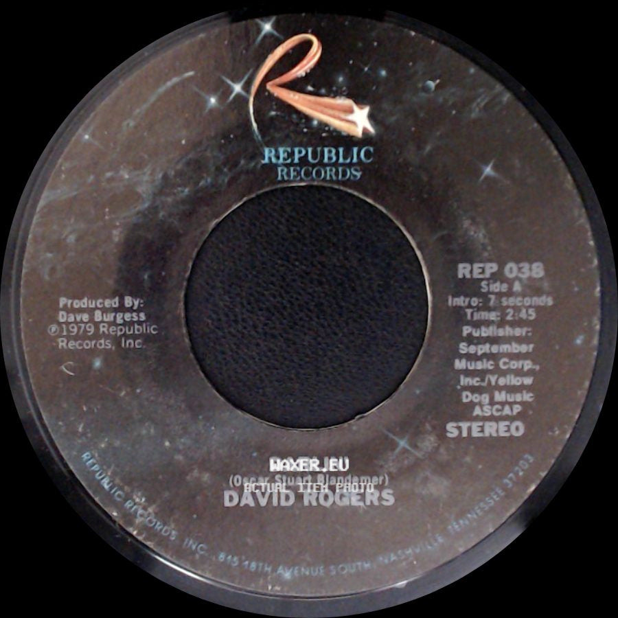 David Rogers - Darlin' / How Long Has It Been side A