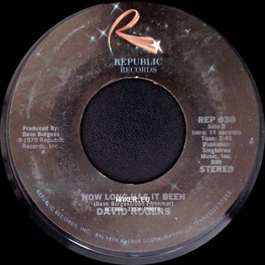 David Rogers - Darlin' / How Long Has It Been side B