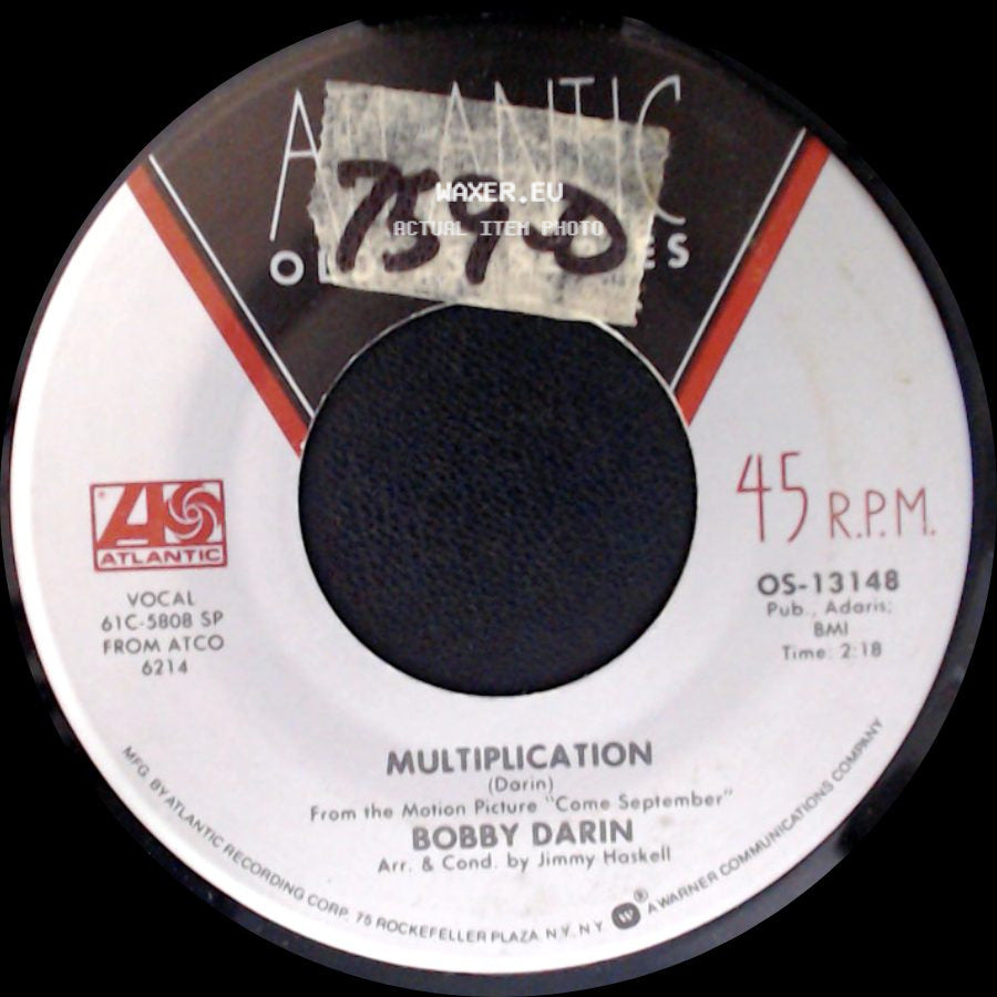 Bobby Darin - Multiplication / Artificial Flowers side A