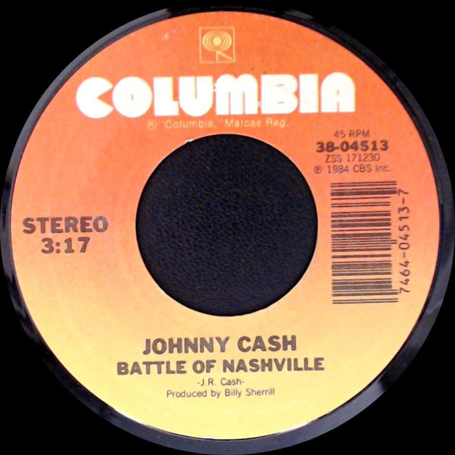 Johnny Cash - Battle Of Nashville / The Chicken In Black side A