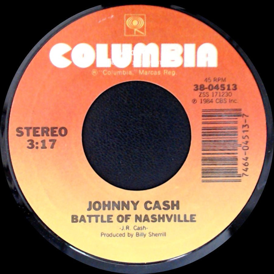 Johnny Cash - Battle Of Nashville / The Chicken In Black side A