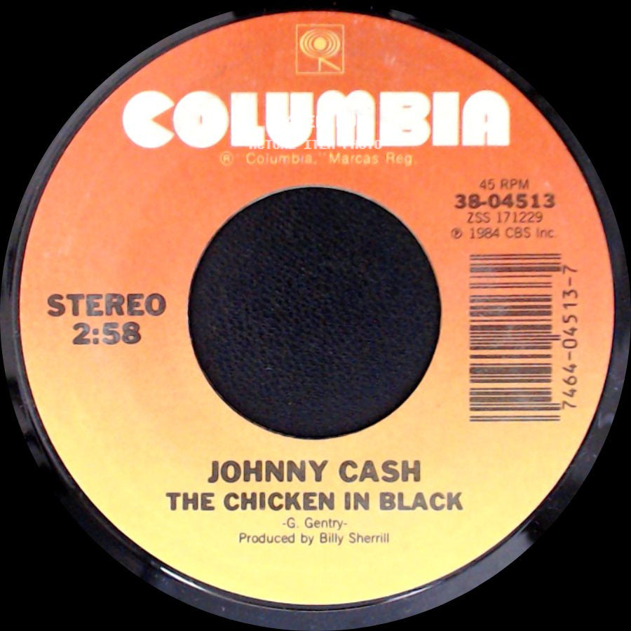 Johnny Cash - Battle Of Nashville / The Chicken In Black side B