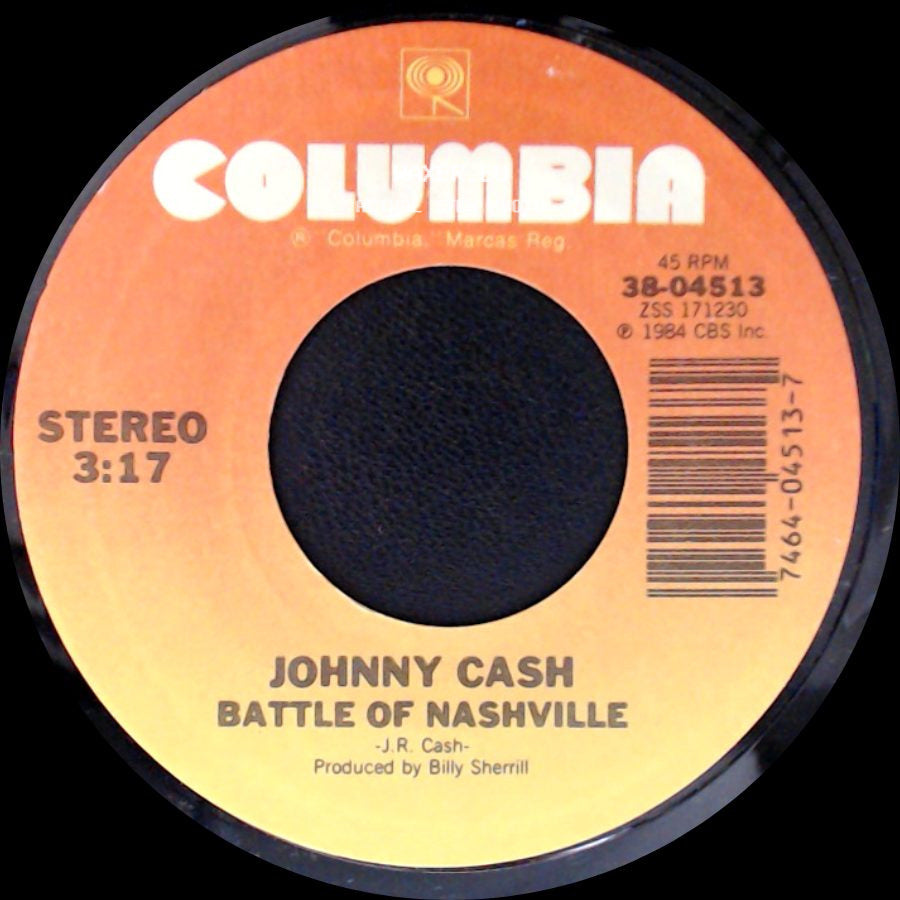 Johnny Cash - Battle Of Nashville / The Chicken In Black side A