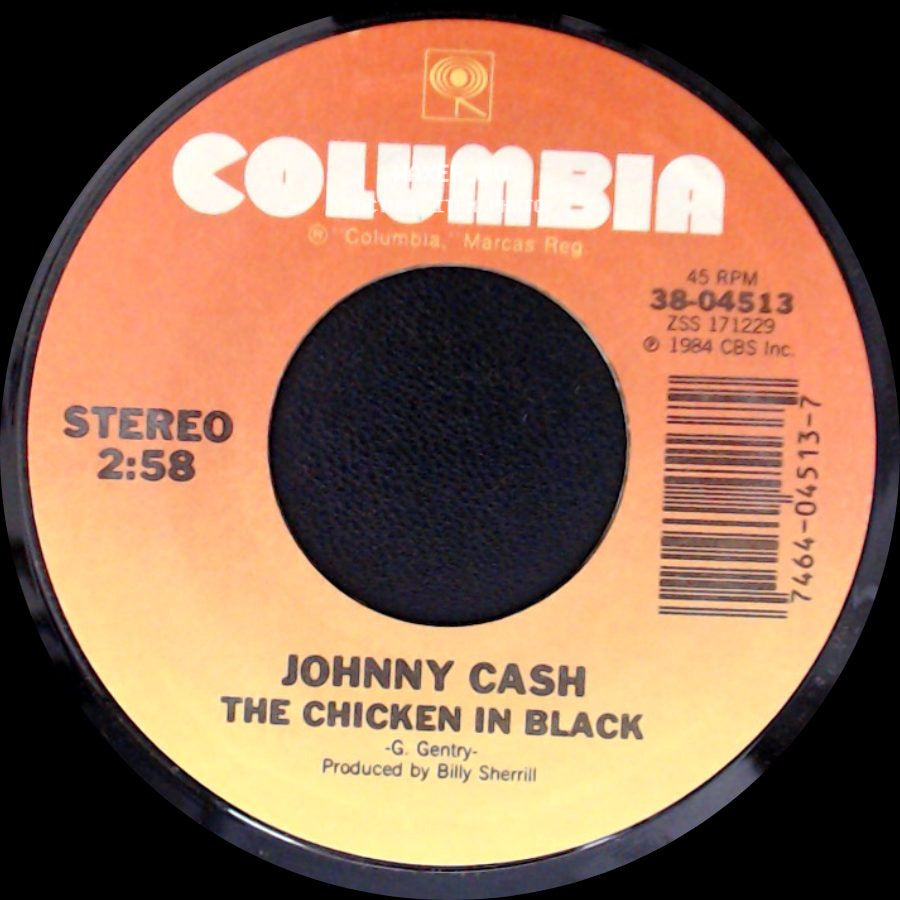Johnny Cash - Battle Of Nashville / The Chicken In Black side B