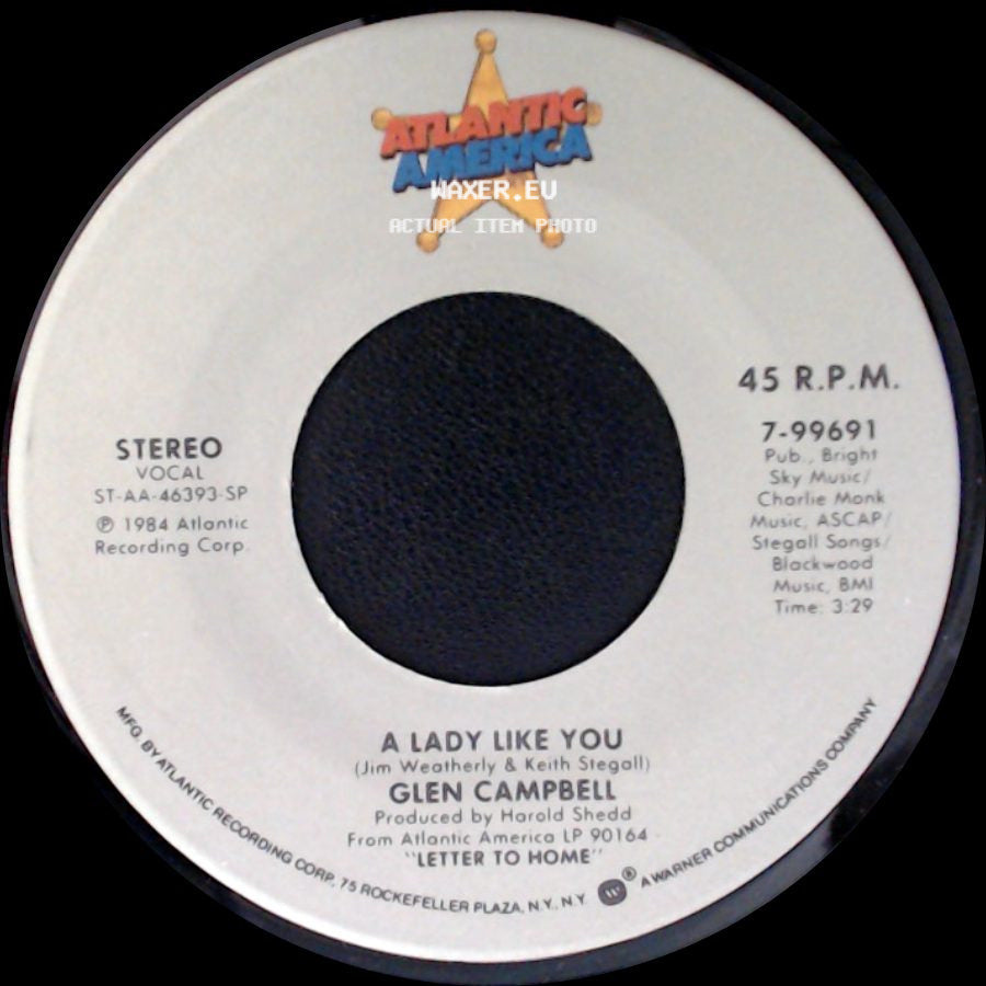 Glen Campbell - A Lady Like You / Tennessee side A