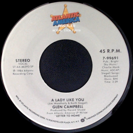 Glen Campbell - A Lady Like You / Tennessee side A