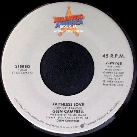 Glen Campbell - Faithless Love / Scene Of The Crime side A