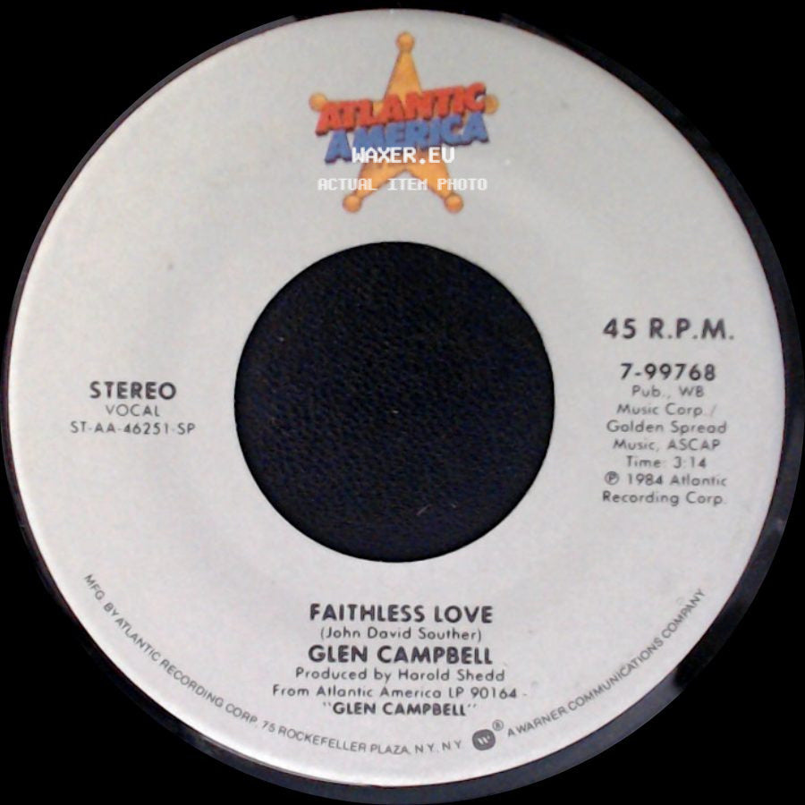 Glen Campbell - Faithless Love / Scene Of The Crime side A