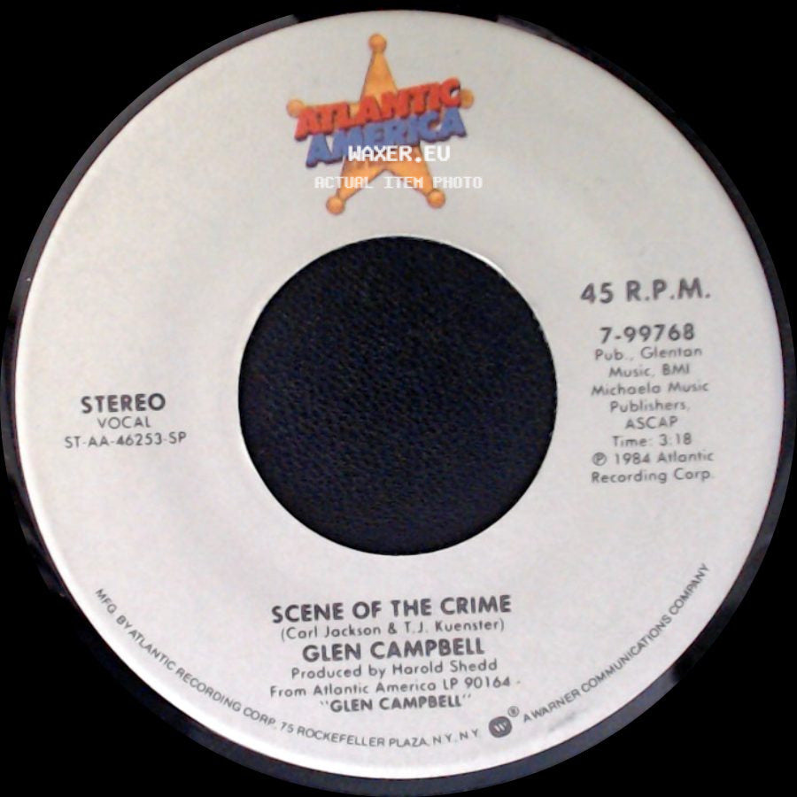 Glen Campbell - Faithless Love / Scene Of The Crime side B