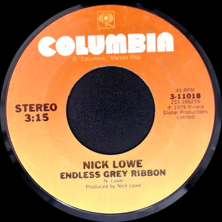Nick Lowe - Cruel To Be Kind / Endless Grey Ribbon side B