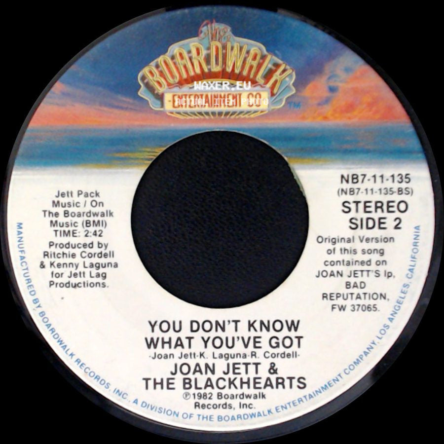 Joan Jett & The Blackhearts - I Love Rock 'n Roll / You Don't Know What You've Got side B